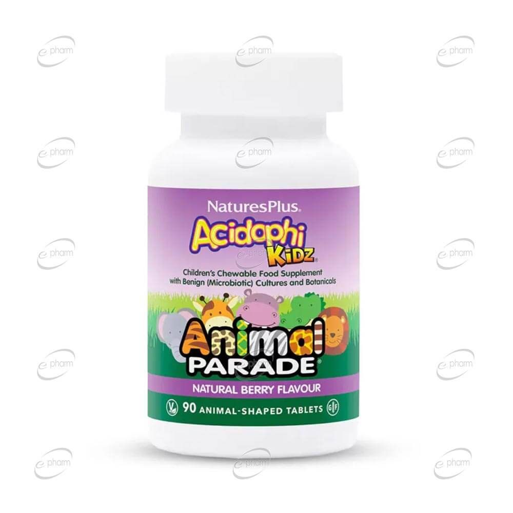 animal-parade-acidophi-kidz ACIDOPHI KIDZ Probiyotik Kompleks Çiğneme Tabletleri – Animal Parade - Görsel 1