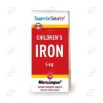 Children’s Iron 5 mg tabletler – Çocuklar İçin Demir Takviyesi (SuperiorSource)
